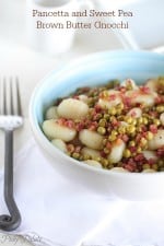 Pancetta and Sweet Pea Brown Butter Gnocchi