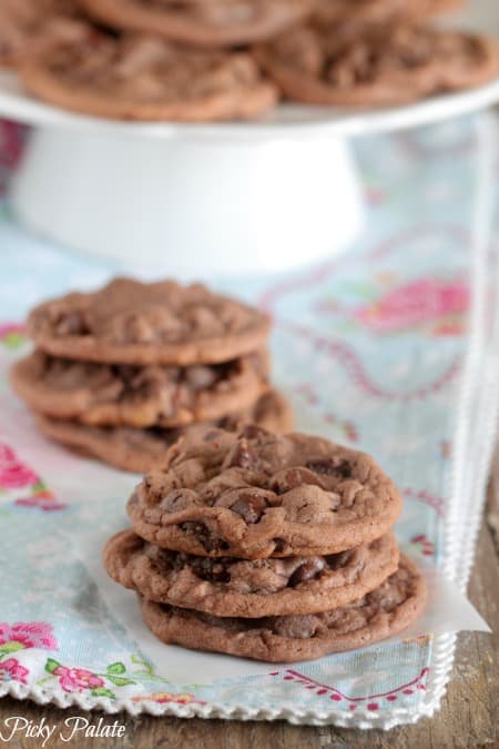 Chewy Malted Chocolate Chunk Cookies (easy + no-chill)