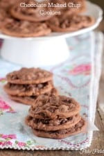 Chocolate Malted Chip Cookies Recipe