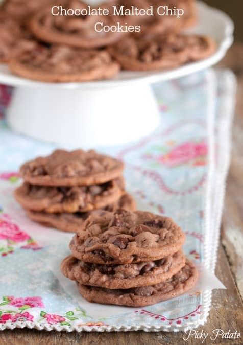 Malted Chocolate Chip Cookies