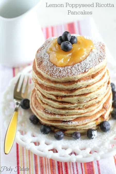 Pancakes de Ricotta de limón y amapola