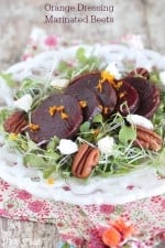 Orange Dressing Marinated Beets