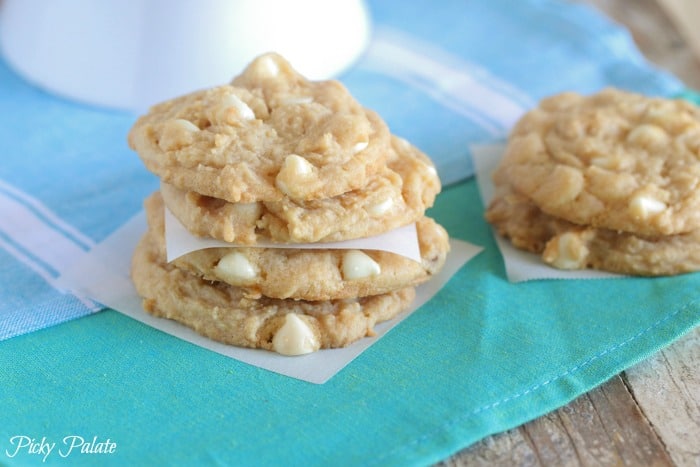 White Chocolate Lemon Pudding Cookies