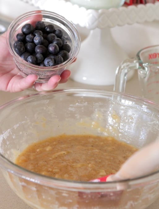 Brown Butter Blueberry Banana Bread Muffins-10