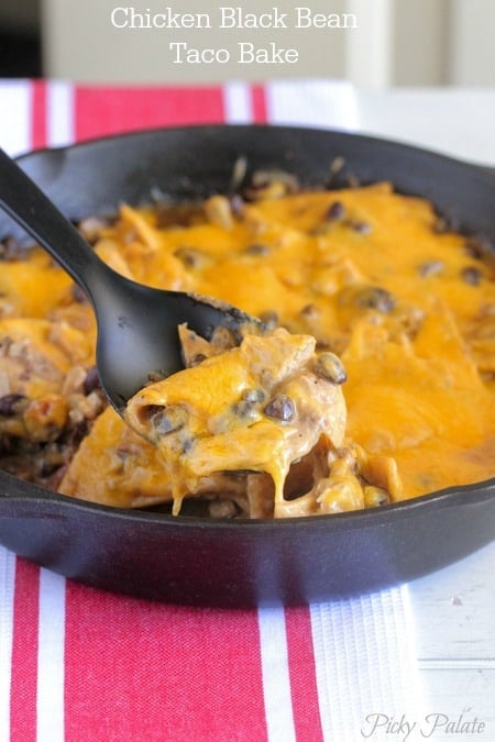 Chicken Black Bean Taco Bake