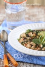 Salsa Verde Chicken and Wild Rice Soup