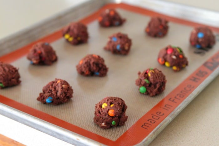 m and m cookies