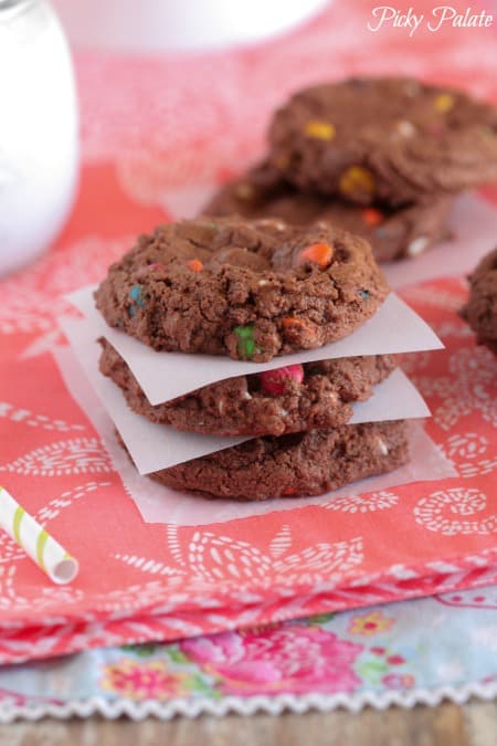 Cookies de chocolate doble M y M 