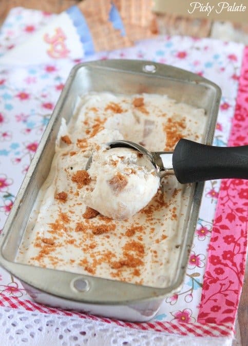 Receta de helado de melocotones y crema de helados
