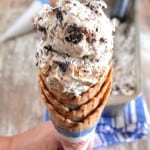 Peanut Butter Swirl Cookies and Cream Ice Cream Recipe