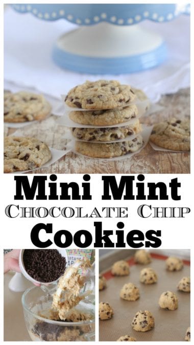 mint chocolate chip cookies