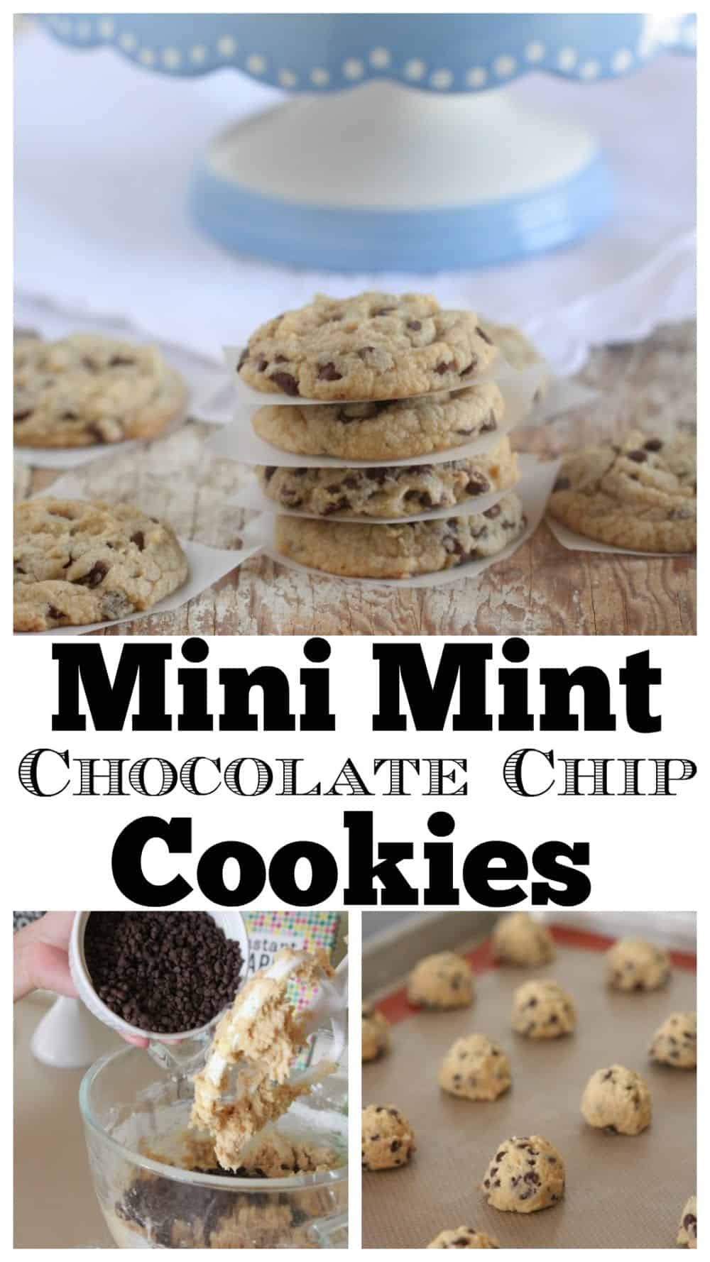 Mini Mint Chocolate Chip Cookies Easy Chocolate Chip Cookie Recipe