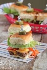 Baked Fajita Sliders