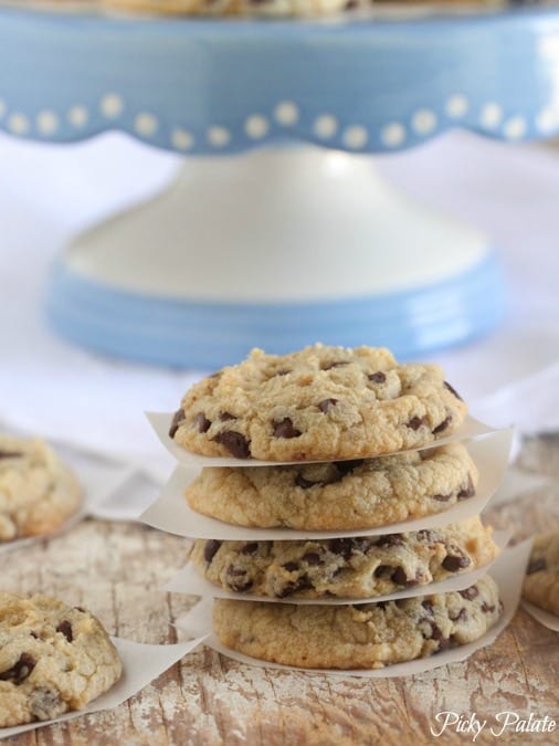 Mini Mint Chocolate Chip Cookies