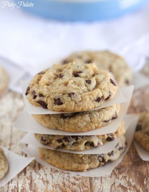 Mini Mint Chocolate Chip Cookies