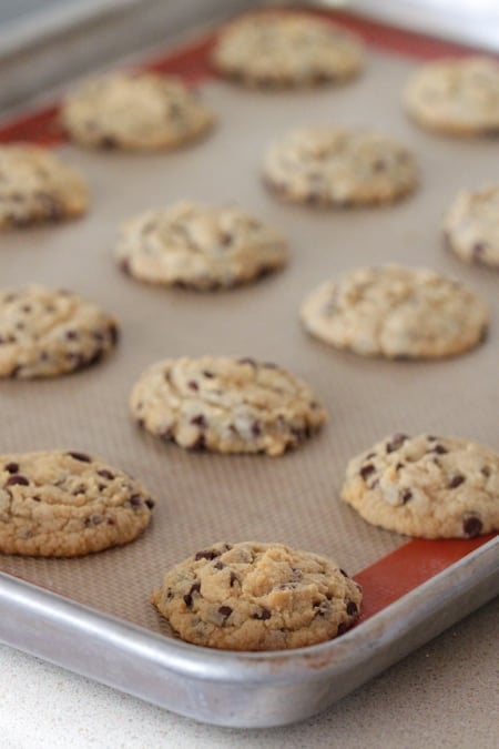 Mini Mint Chocolate Chip Cookies