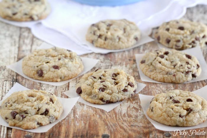 Mini Mint Chocolate Chip Cookies