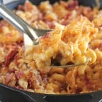 Image of Skillet Baked Mac and Cheese with Bacon Pretzel Topping