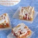 Candy Corn Pumpkin Peanut Blondies