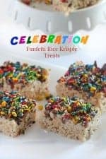 Celebration Funfetti Rice Krispie Treats