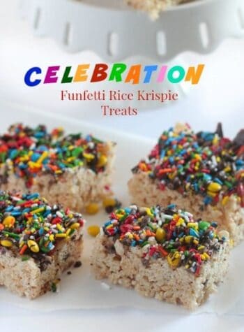 Celebration Funfetti Rice Krispie Treats