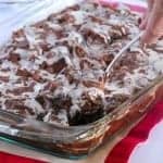 Chocolate Peppermint Bread Pudding