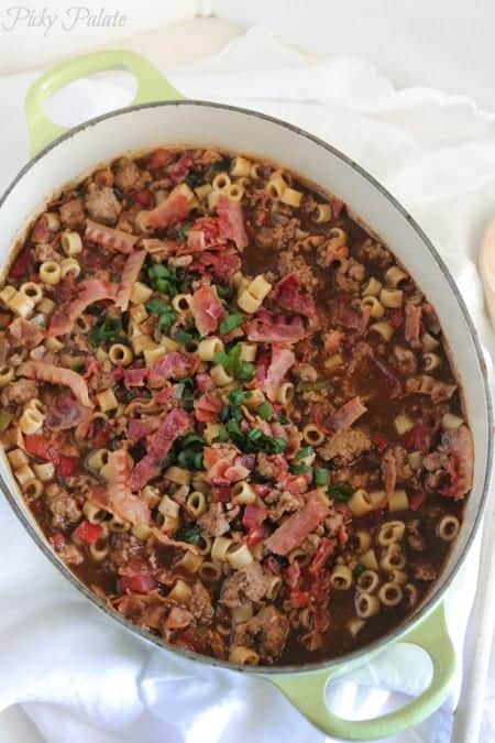 Turkey Bacon Chili Mac