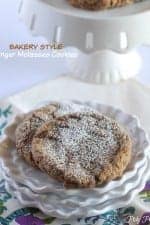 Bakery Style Ginger Molasses Cookies