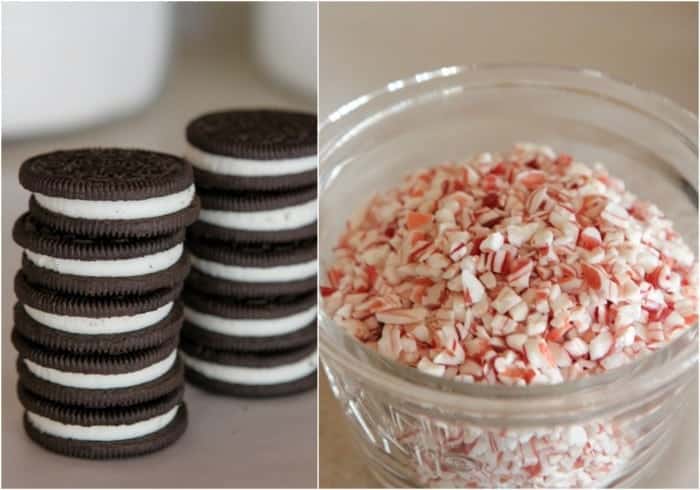 Candied Pecan Peppermint Crunch Chocolate Covered Oreos