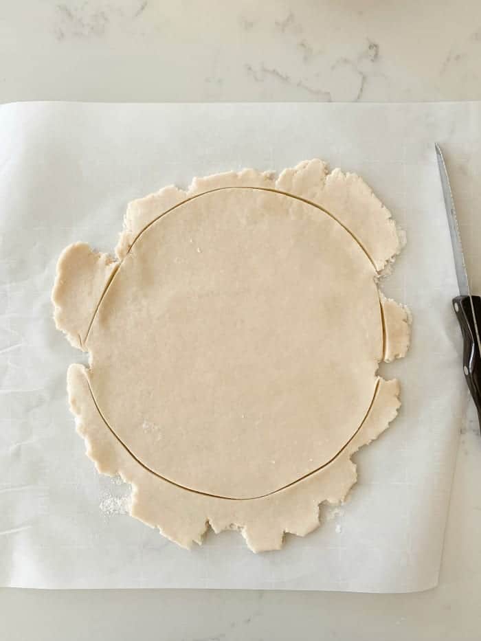 trim edges for pie crust recipe