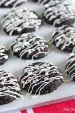 Chocolate Candy Cane Crunch Cookies