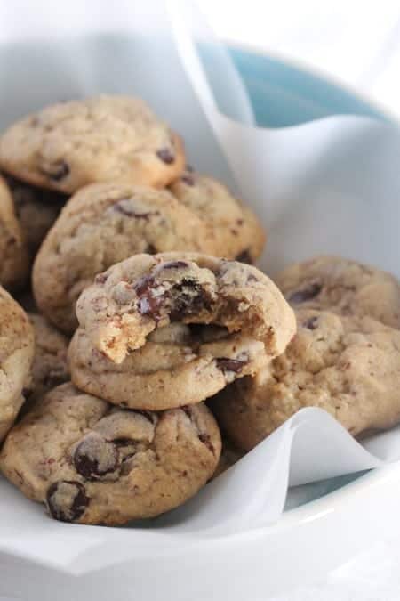 Healthier Mini Chocolate Chip Cookies