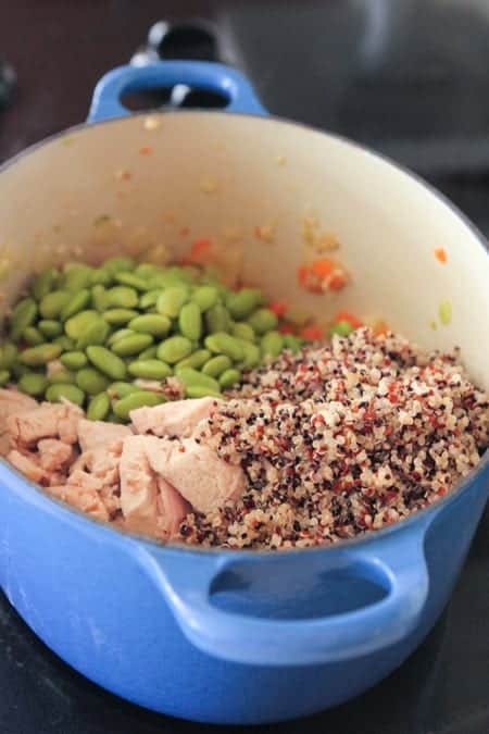 Lemon Chicken Quinoa Vegetable Soup