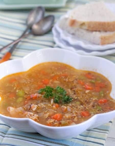 Lemon Chicken Quinoa Vegetable Soup - Picky Palate