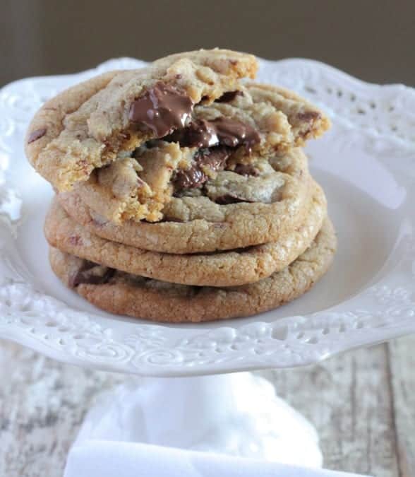 Crispy Brown Butter Chocolate Chunk Cookies