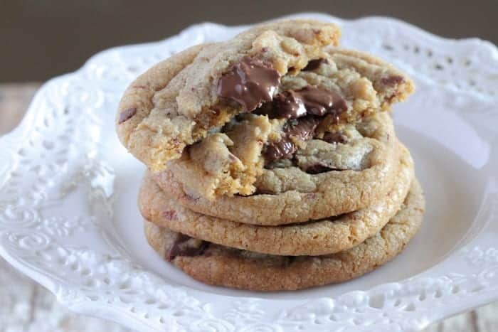 Crispy Brown Butter Chocolate Chunk Cookies