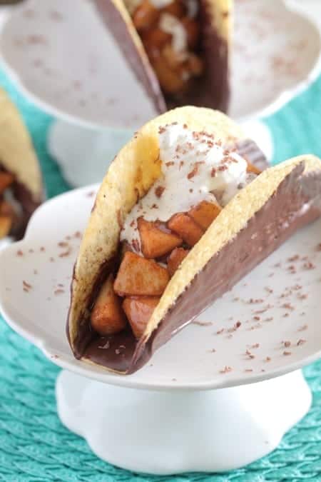 dessert taco