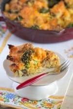 Broccoli Cheddar Breakfast Bake