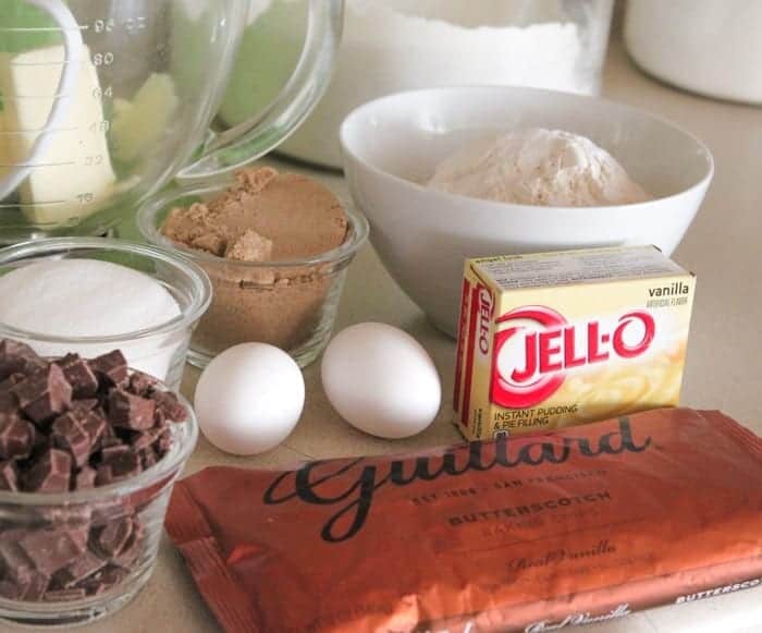 chocolate chip cookies with pudding