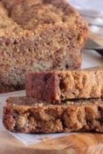 Caramelized Roasted Banana Bread with Oat Streusel Image