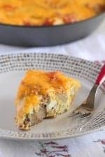 Cheddar Potato Bacon Frittata