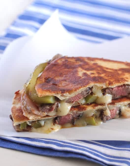 Grilled Steak Fajita Quesadilla - Picky Palate - Quesadilla Recipe!