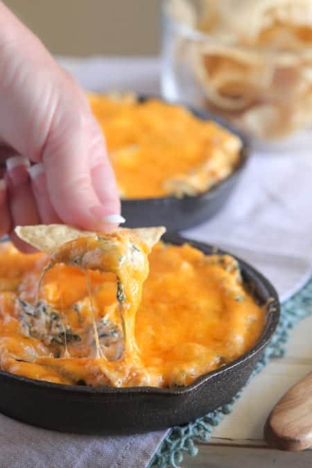Mexican Taco Baked Spinach Dip