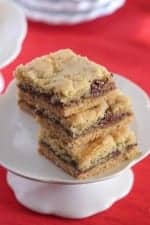 Nutella Butter Cookie Bars