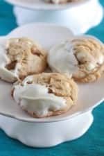 Walnut White Chocolate Dipped Cookies