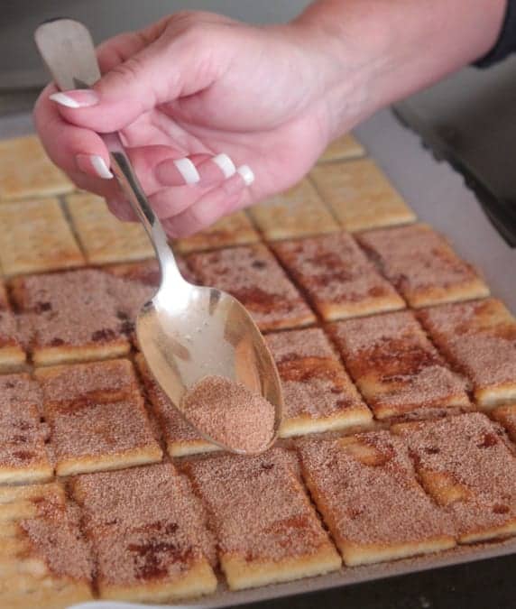 White Chocolate Churro Crackers