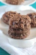 Double Chocolate Chip Pumpkin Oatmeal Cookies
