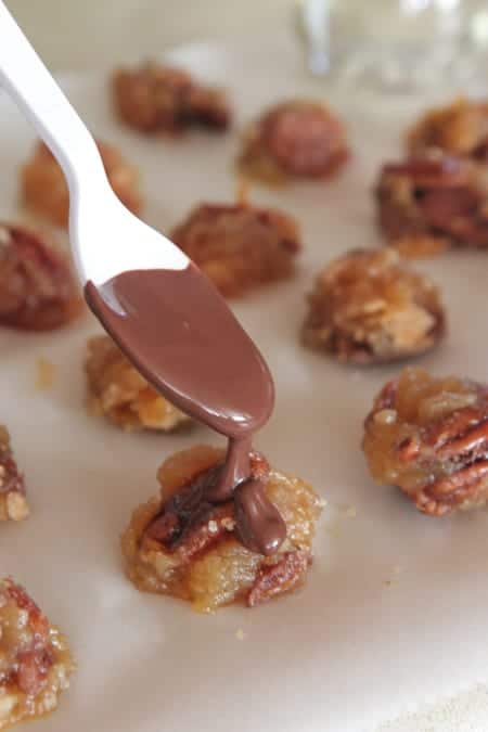 Chocolate Covered Pecan Pie Bites - Picky Palate