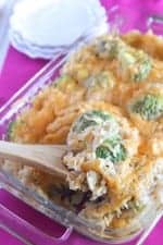 Creamy Garlic Chicken Rice Bake