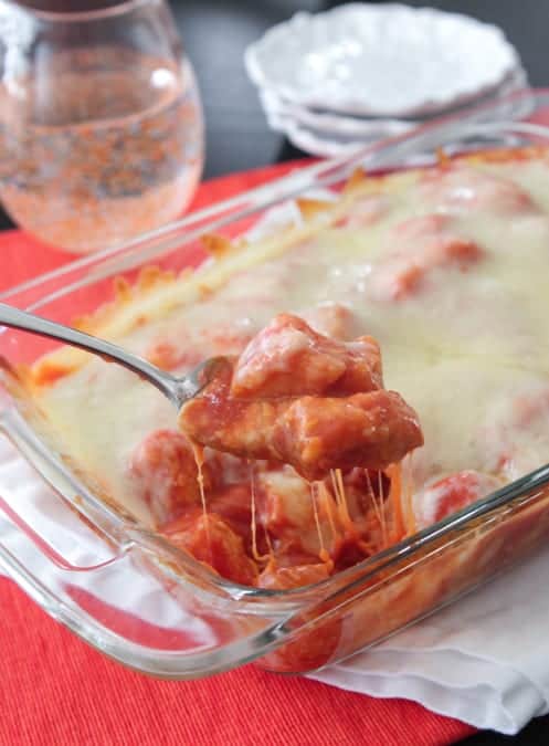Grilled Cheese Tomato Soup Bake